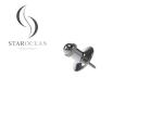 Silver UFO Shape Plastic Coffin Screw Accessories Coffin Decoration PS08