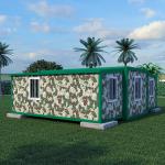 Luxury Prefabricated Expandable Container House Customized With Steel Door