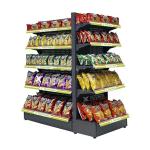 Supermarket Retail Store Double Sided Gondola Display Shelving Convenience Store