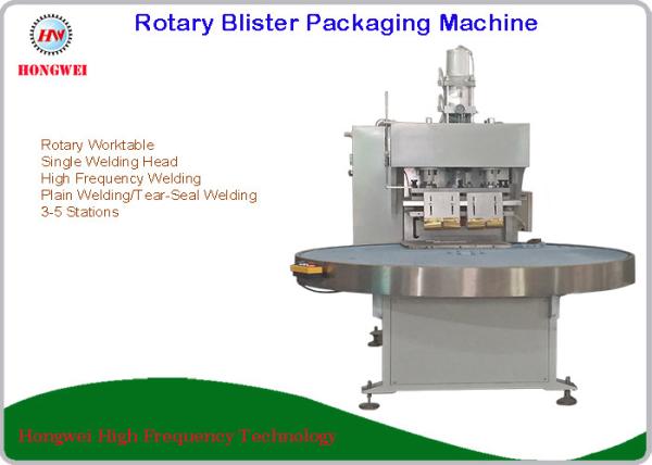 Buy cheap Semi Automatic Rotary Blister Packing Machine Turntable Construction 0.5-0.6 Mpa from wholesalers