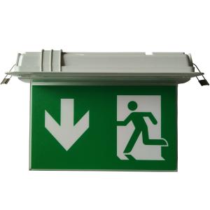 China Small Size Ceiling Recessed Double-Side LED Emergency Exit Sign on sale