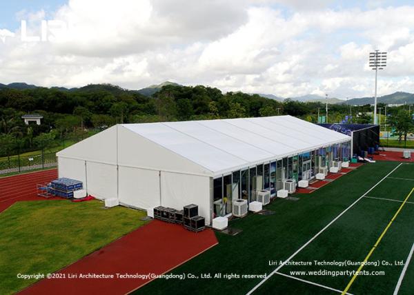 Buy cheap 20m X 35m Aluminum Frame Glass Outdoor Event Tents For 500 People Conference from wholesalers