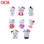 custom toy manufacturer OEM Kitty Cat Keychain Melody Keychain Cartoon 3D