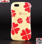 New Fashion Design 3D Printing Flowers Aluminum Bumper Cover Case For Iphone 5