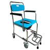 Buy cheap Blue Medical Safety Shower Toilet Chair With Wheels Easy Cleaning from wholesalers