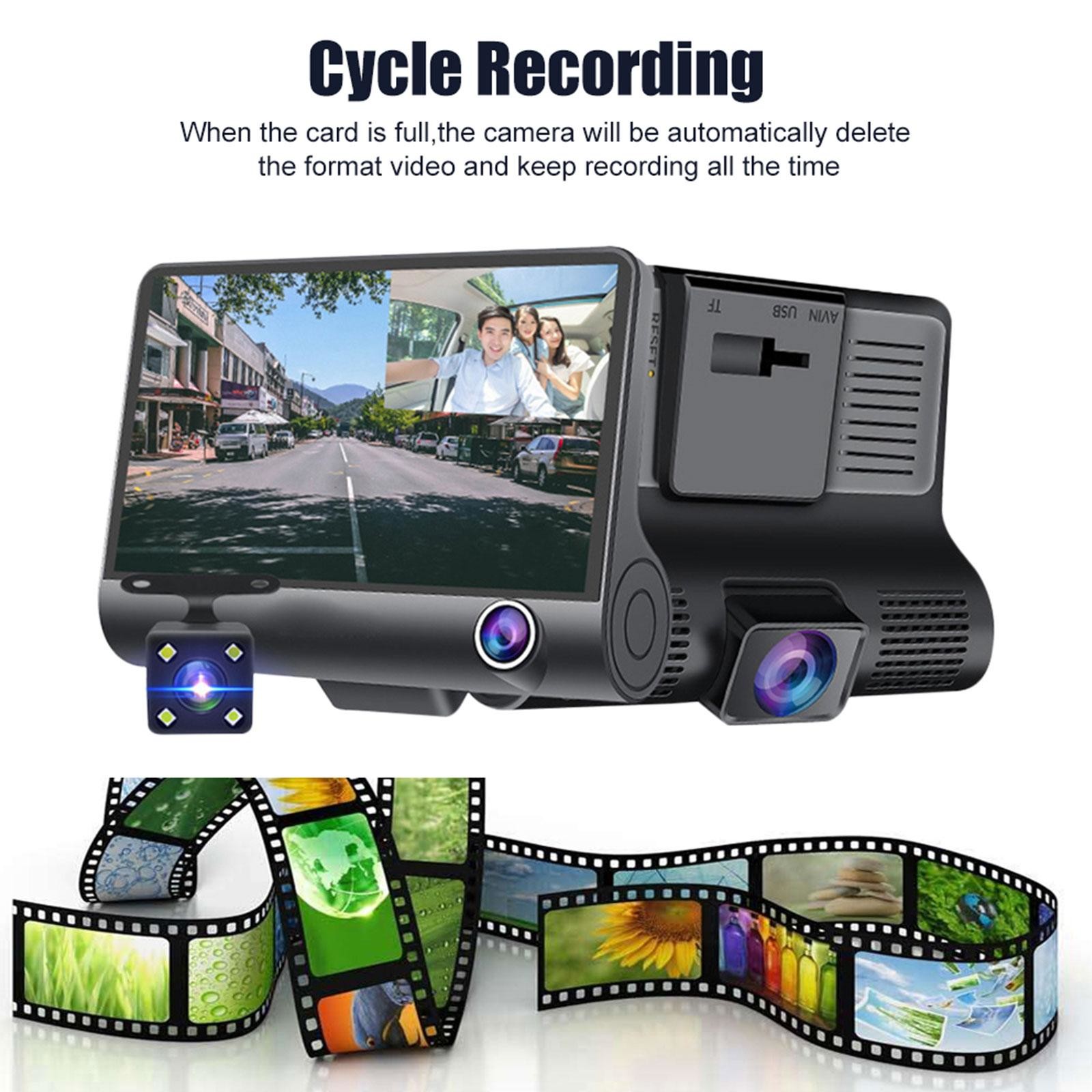 ODM 4" LCD Dash Cam DVR 1080p USB Dashcam Android Dashboard 25FPS