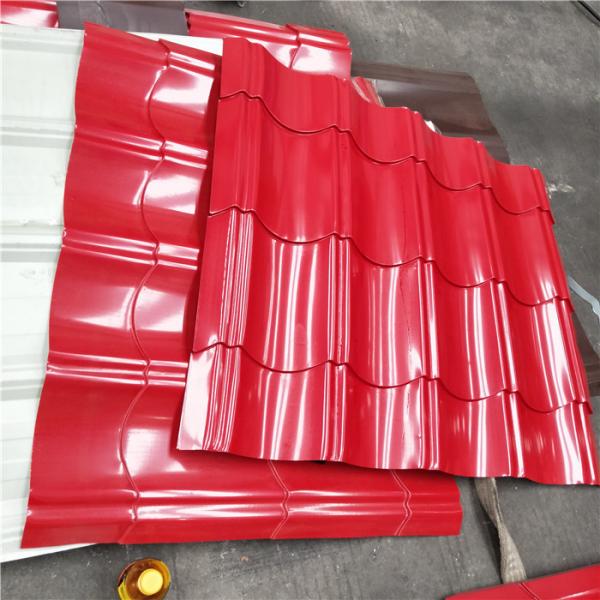 Buy cheap 820mm red glazed roof tile building material used for prefabricated house from wholesalers