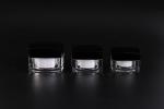 Square Acrylic Cosmetic Cream Jars High Grade Skin Care Empty Cream Jars