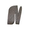 Buy cheap Custom Black LV Multicolor Bold Louis Vuitton Designer Silky Satin Design Durag Supplier Wholesale from wholesalers