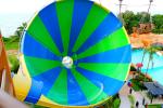 Adult Tornado Water Slide 2.6m Slide Wide 600 - 800 Person Per Hour Capacity