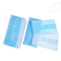 Buy cheap Blue 3 Ply Disposable Face Mask , Non Woven Fabric Face Mask Ear Wearing Type product