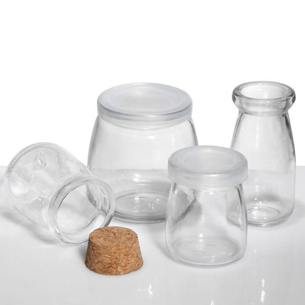 Buy cheap OEM Glass Pudding Jars Spice Jars Cork Lids 50ml 100ml 150ml from wholesalers
