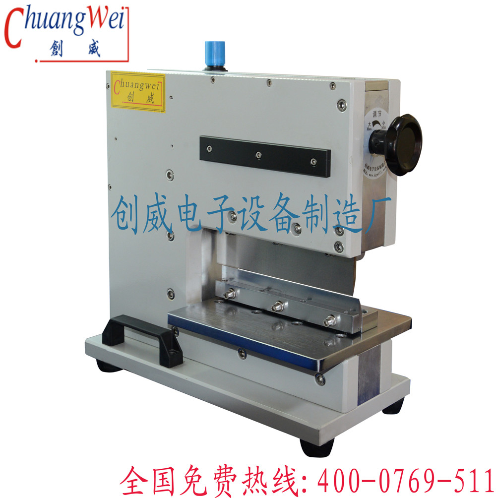 PCBA Depanel PCB Depaneling Pneumatic Alminum Two Linear Blade Stress-Free PCB Depaneling Machine PLC Conctrol