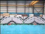 Luxury Italian Marble Slabs , Panda White Marble Slab With Gray Lines