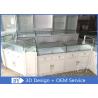 Buy cheap Glossy White Store Jewelry Display Cases , Fully Pre - Assembly Jewellery Shop Showcase from wholesalers
