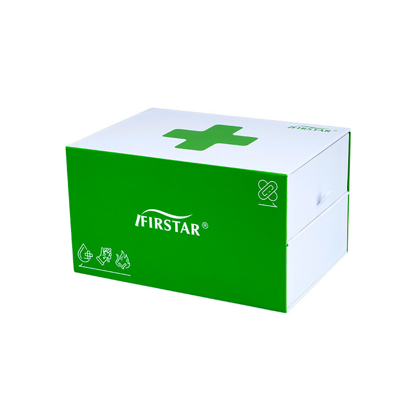 Soft Touch Surface Paper Box Workplace First Aid Kit For Home School Custom Logo Printed