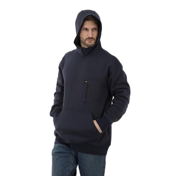 Buy cheap EN11611 Men'S FR Hooded Sweatshirt NFPA2112 Cotton 10oz Fleece Pullover from wholesalers