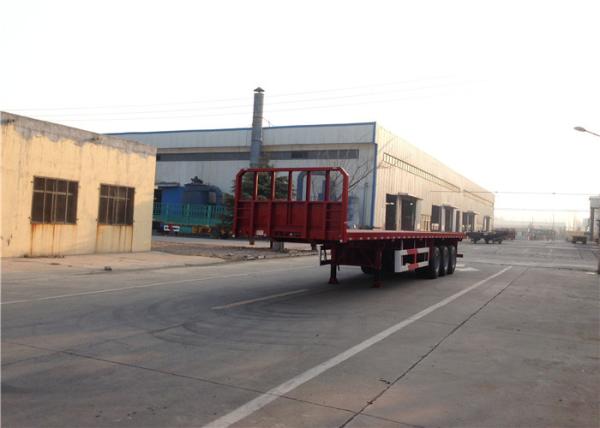 Buy cheap 3 Axles Steel Flatbed Semi Trailer Mechanical Suspension Leaf Spring 13mmx90mm from wholesalers