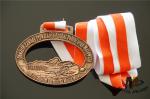Durable Small Metal Medallions Antique Copper Plated Medailles Oval Shape