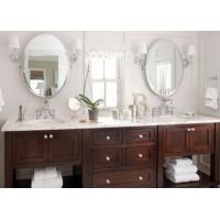 Buy cheap Economical Silver Framed Bathroom Mirrors , Wall Mounted Contemporary Silver product