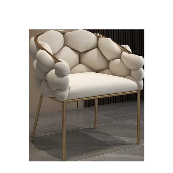 Buy cheap Metal Artist Dressing Table Chair Gold Makeup Blue Gray Velvet from wholesalers