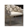 Buy cheap Metal Artist Dressing Table Chair Gold Makeup Blue Gray Velvet from wholesalers