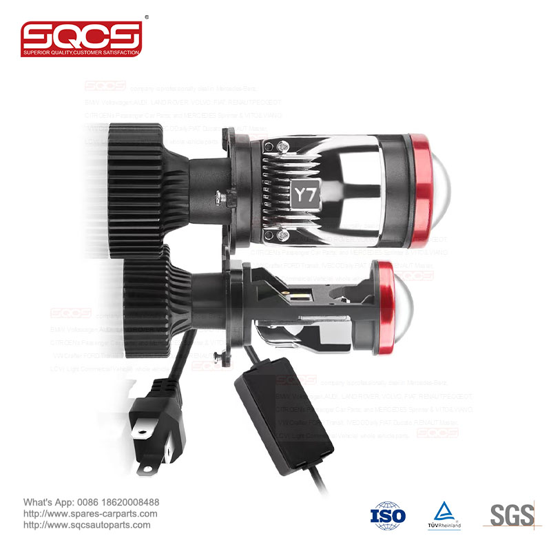 LED Car Headlight Bulbs Y7-40W 6500K Auto Lighting Range 200M for Mercedes Benz H1 H3 H7 H4 H13 H11 9005 880 9006 9V-36V