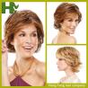 Buy cheap Brown Color Short Synthetic Hair Wigs High Temperature Fiber Wigs For Women from wholesalers