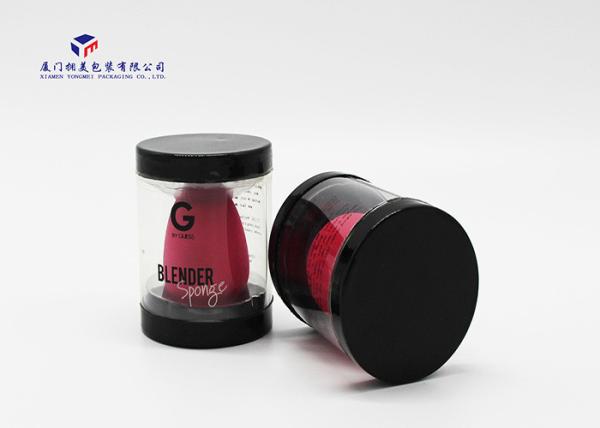 Buy cheap Black PVC Covers Clear Retail Tubes , Clear Plastic Cylinder Tubes Fast Sample Time from wholesalers