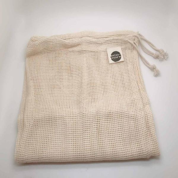 Buy cheap Drawstring Reusable Label Logo Organic Cotton Mesh Bag from wholesalers