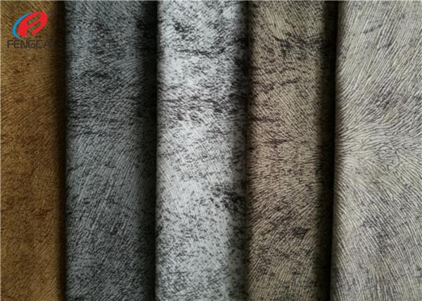 Buy cheap Microfiber Sofa Velvet Upholstery Fabric 100 Polyester Embossed Burnout from wholesalers