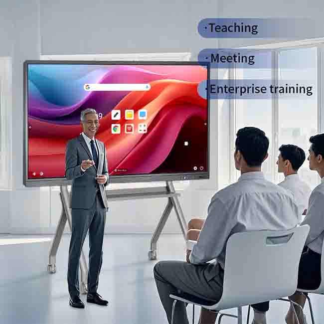 Dual System Smart Interactive Flat Panel Digital Board 3840×2160px 110" Size