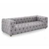 Buy cheap Wholesale living room Furniture upholstery button tufted grey chesterfield fabric sofa and party wedding use from wholesalers