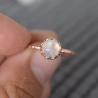 Buy cheap 925 Sterling Silver Natural Blue Moonstone Ring Moonstone Jewelry Design from wholesalers