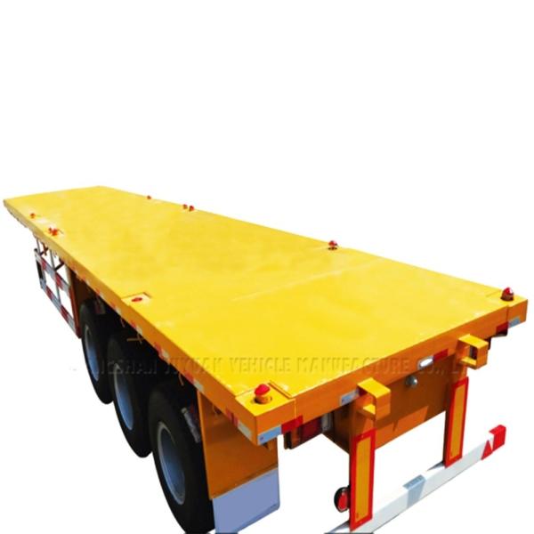Buy cheap 54000kgs Max Payload Steel 40ft 12pcs Twist Lock Container Flatbed Semi Truck Trailer from wholesalers