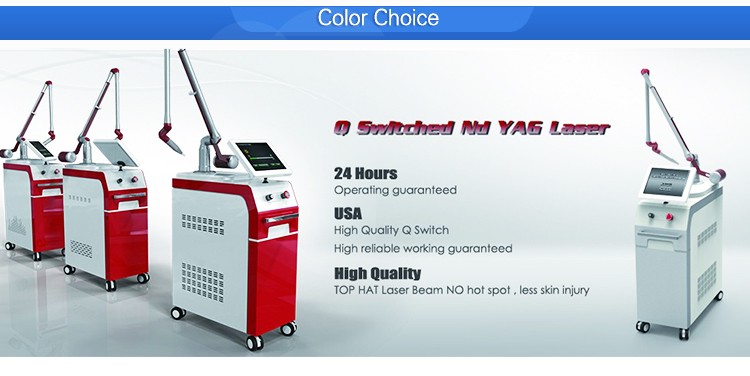 Great demand most advanced q-switched Nd yag laser1064nm & 532nm & 1320nm q-switched nd yag tattoo removal machine