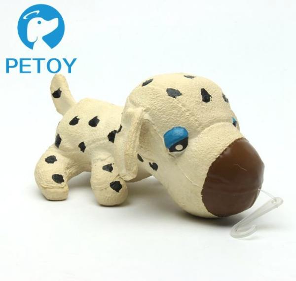 Buy cheap Eco - Friendly Squeaker Latex Pet Toys PP Cotton Stuffed Dog With Tail from wholesalers