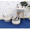 Buy cheap OEM Home Center Decoration Easter Woven Big Blue Cotton Rope Baby Storage Organizer Empty Toys Gifts Clothes Laundry Bas from wholesalers