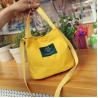 Buy cheap Japanese minimalist mori academic style letter canvas bag slung shoulder bag handbag small bucket bag from wholesalers