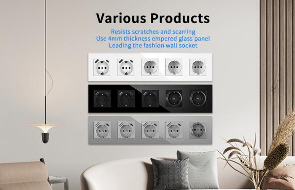 Buy cheap 3.5KW Universal Wall Socket 16A Electrical Wall Plugs L N GND Wiring from wholesalers