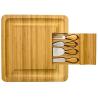 Buy cheap Custom Logo Rectangle Bamboo Meat Charcuterie Cheese Board with Knives Durable Knives from wholesalers