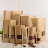 Buy cheap Resealable Aluminum Foil Kraft Paper Stand Up Pouches With Zipper For Food Packaging from wholesalers