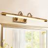 Buy cheap Adjustable Retro Bathroom LED Mirror Light Bronze Carved Bathroom Cabinet Vanity Mirror Light(WH-MR-42) from wholesalers