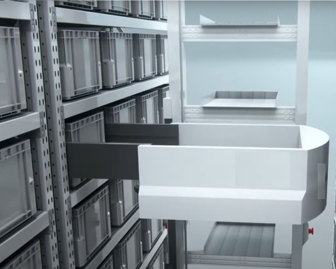 CTU robot for 3.5m shelves cartons Storage Automatic Warehouse system load /unload speed 25-30 cartons/hour 2
