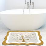 Toilet Kitchen Bathroom Waterproof Carpet Technology Velvet Cartoon Floor Mat