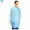 Buy cheap Direct Blue Nonwoven PP Polypropylene SMS Microporous Disposable Lab Coat for Adults from wholesalers