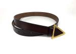 Ladies Triangle Buckle 28mm Genuine Leather Wide Belts