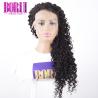Buy cheap Deep Wave Lace Front Wig , 250% Density Custom Jerry Curl Wig Human Hair from wholesalers