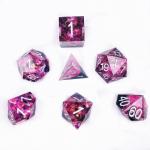 The heart of the ocean shiny color natural resin desktop game dice set