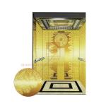 Elevator Cabin with Mirror Stainless Steel Frame for Passenger Elevator